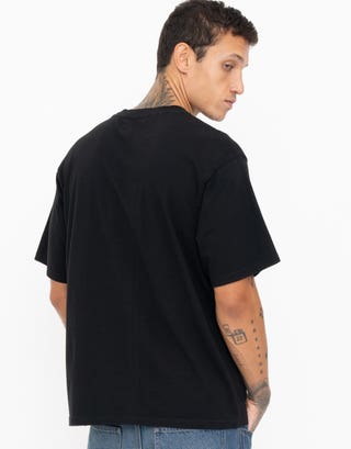 Osaka Relaxed Fit T Shirt in Black Back
