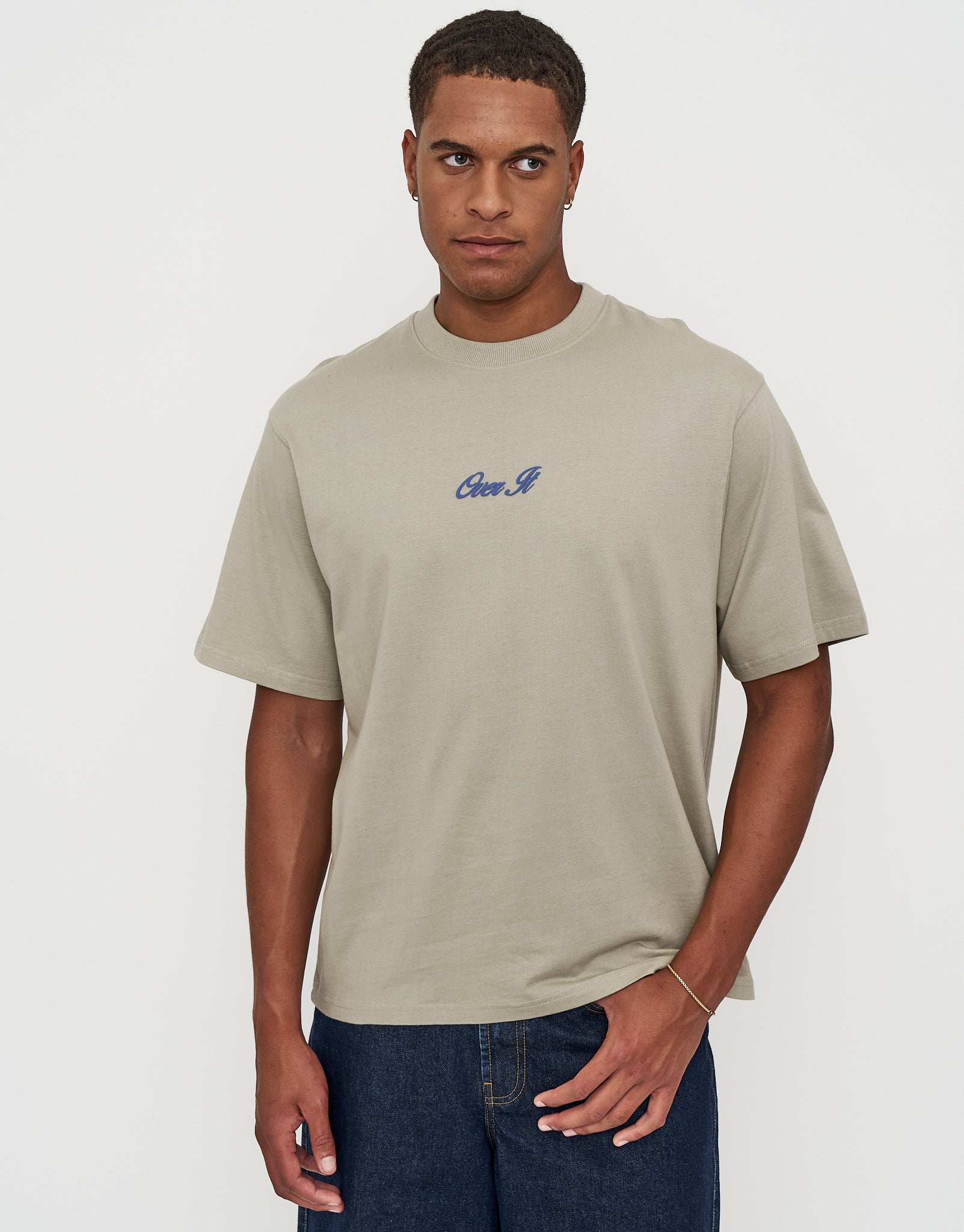 NovelCore ×JESSET T-Shirt Over Over It Relaxed Fit T Shirt in Desert | Hallensteins NZ