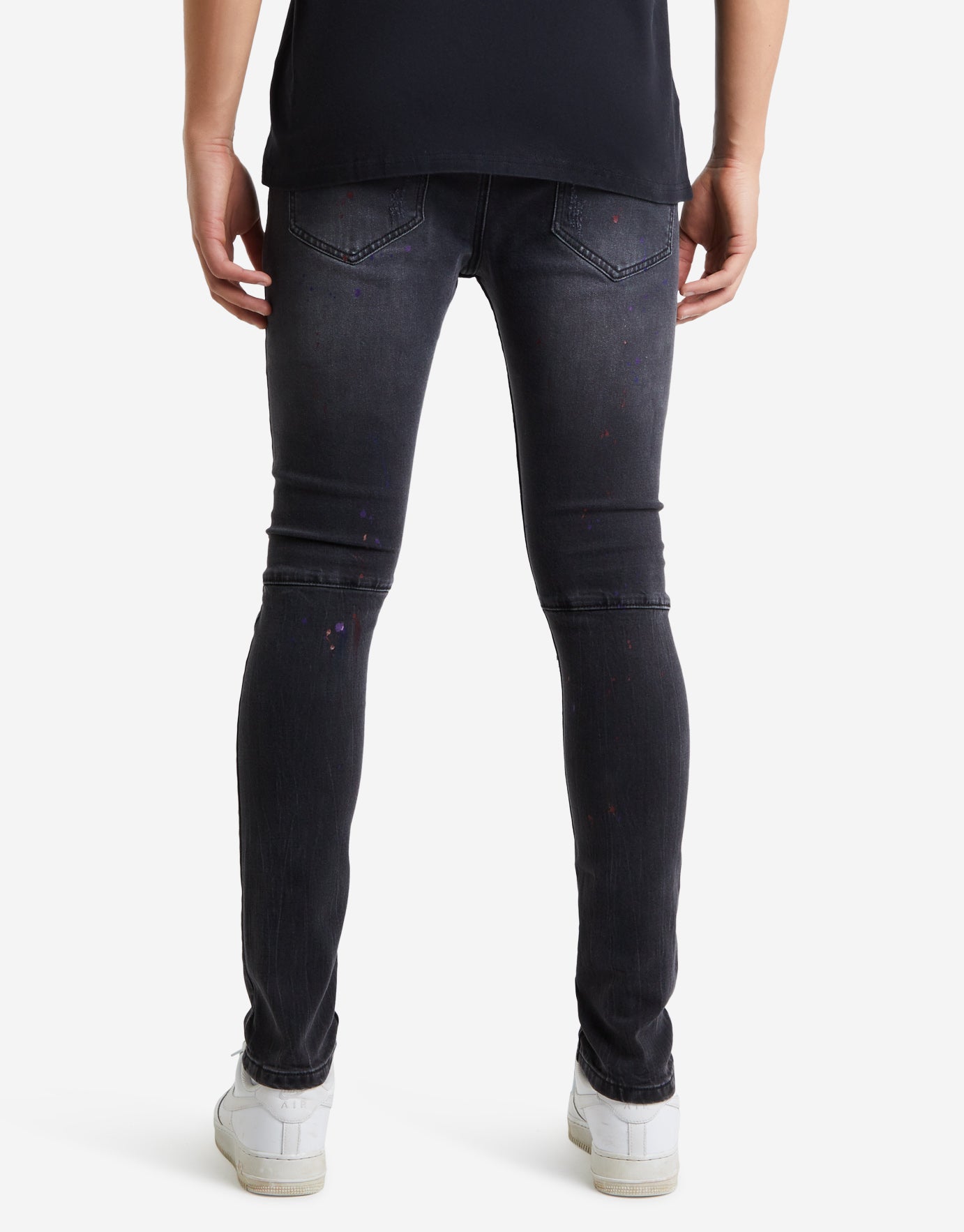 Absent Paint Splatter Skinny Jeans in 