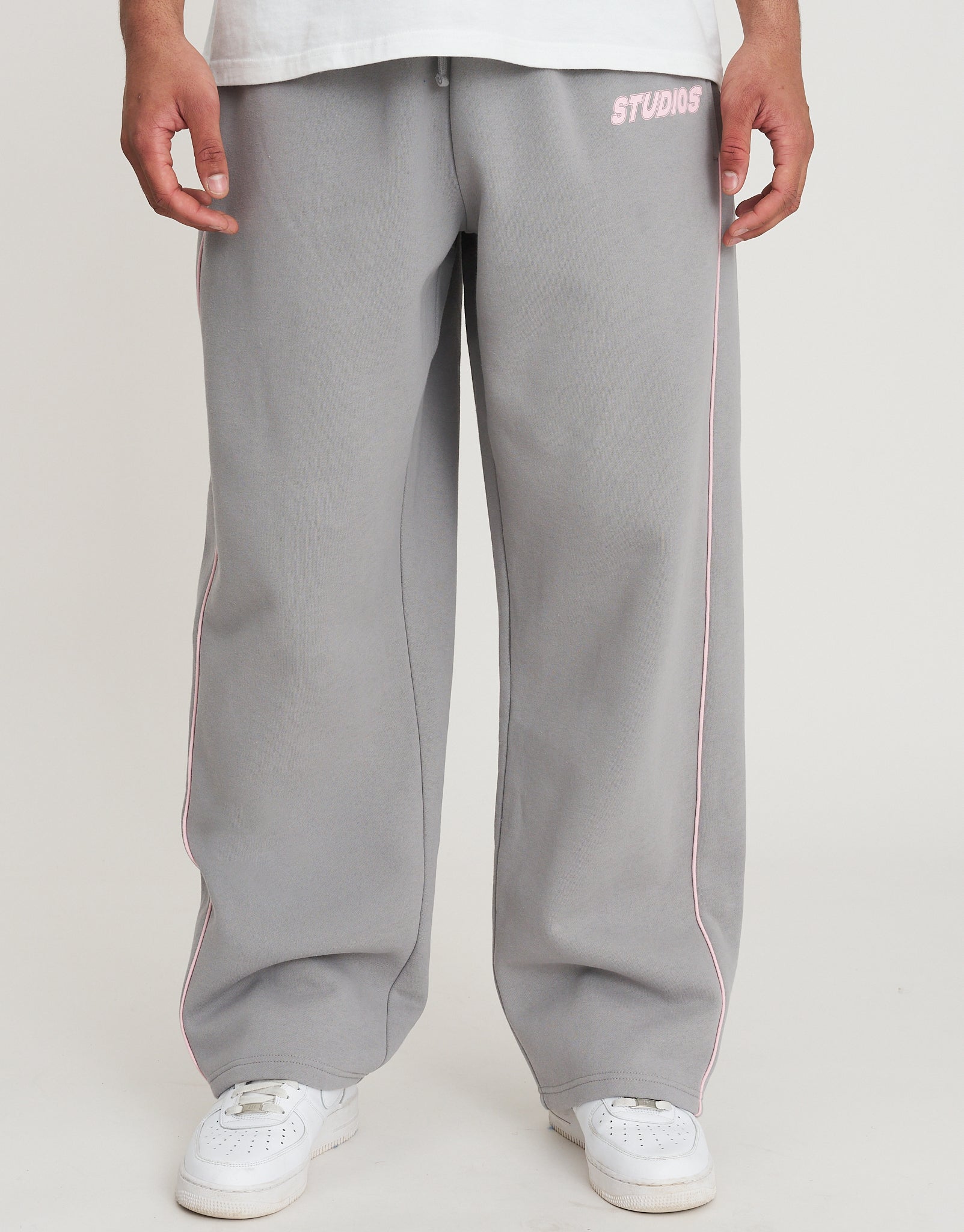 Studios Wide Track Pants in Alloy Grey | Hallensteins NZ