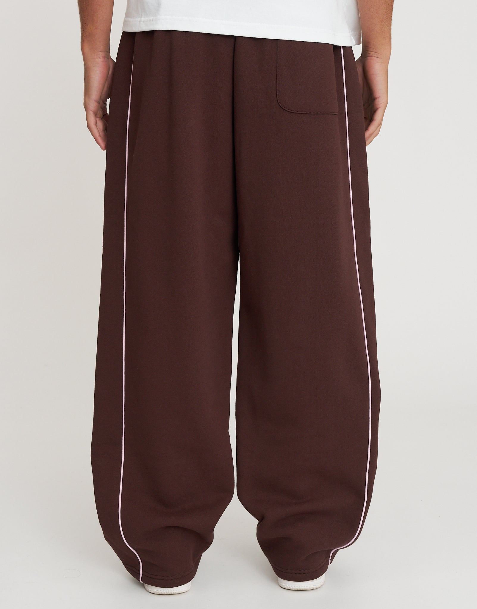 Studios Wide Track Pants in Bitter Brown | Hallensteins NZ