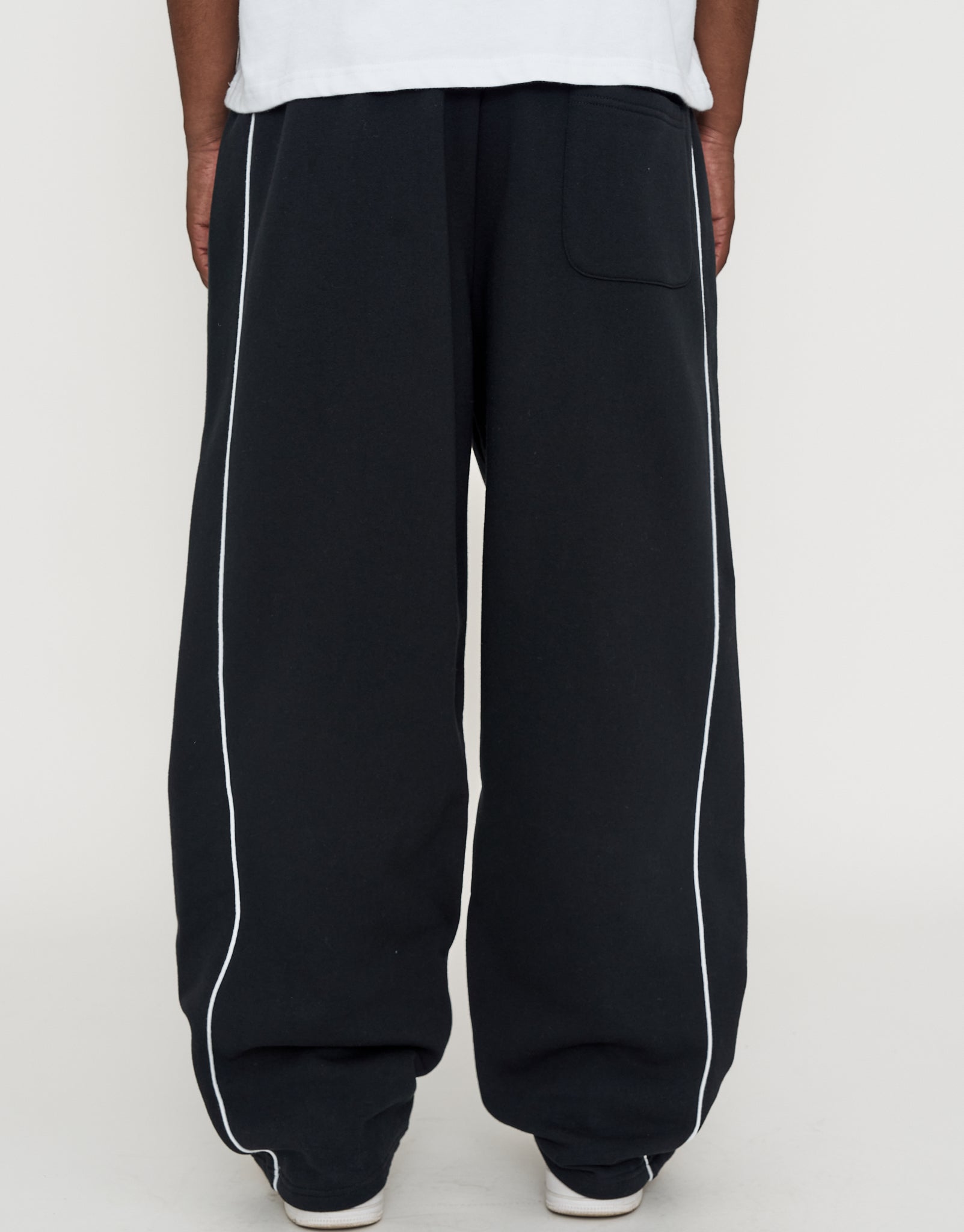 Studios Wide Track Pants in Black | Hallensteins NZ