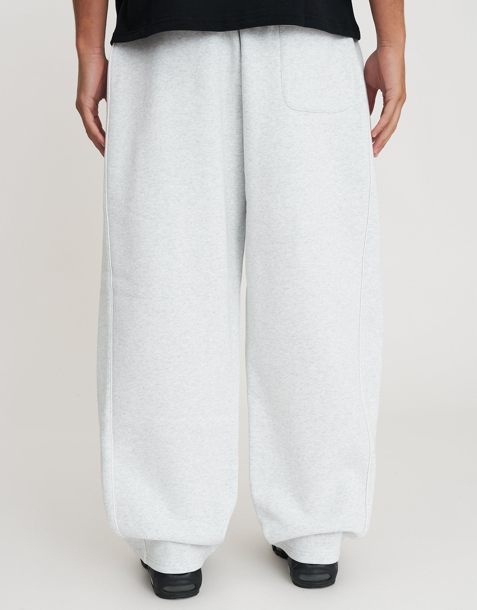 Studios Wide Track Pants in Snow Marle | Hallensteins NZ