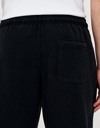 Baggy Fit Pegasus Track Pants in Black Detail3