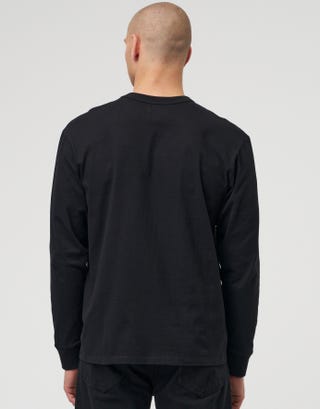 Perfect Long Sleeve T Shirt in Black Back
