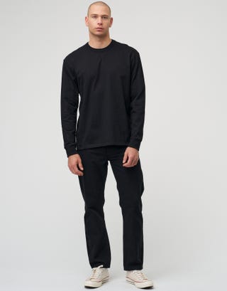 Perfect Long Sleeve T Shirt in Black Full