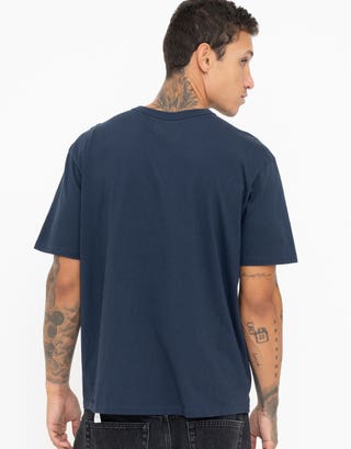 Perfect Relaxed Fit T Shirt in Dark Cobalt Back