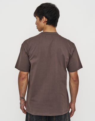 Perfect Relaxed Fit T Shirt in Espresso Brown Back
