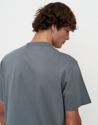 Perfect Relaxed Fit T Shirt in Slate Back