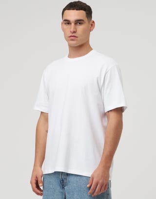 Perfect Relaxed Fit T Shirt in White Detail2