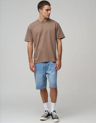 Perfect Relaxed Fit T Shirt in Wood Smoke Full