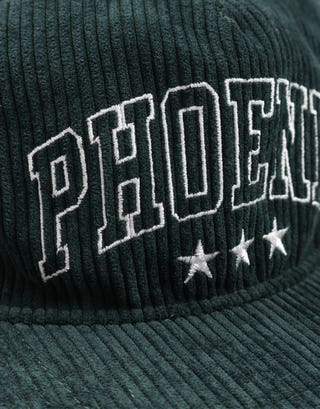 Phoenix Cord Cap in Khaki Detail