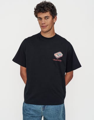 Piccanti Relaxed Fit T Shirt in Black Back