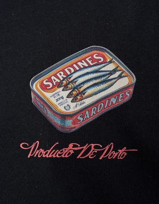 Piccanti Relaxed Fit T Shirt in Black Detail