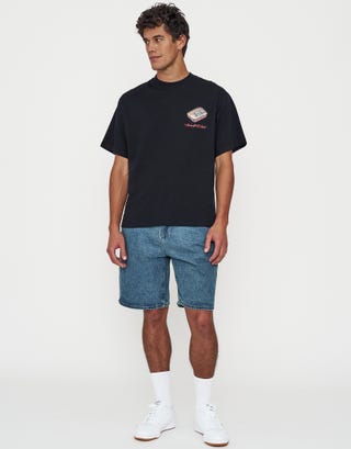 Piccanti Relaxed Fit T Shirt in Black Full