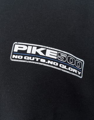 Pike 500 Racer Oversized Hoodie in Black Detail2