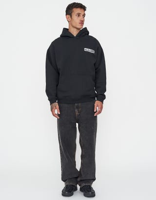 Pike 500 Racer Oversized Hoodie in Black Full
