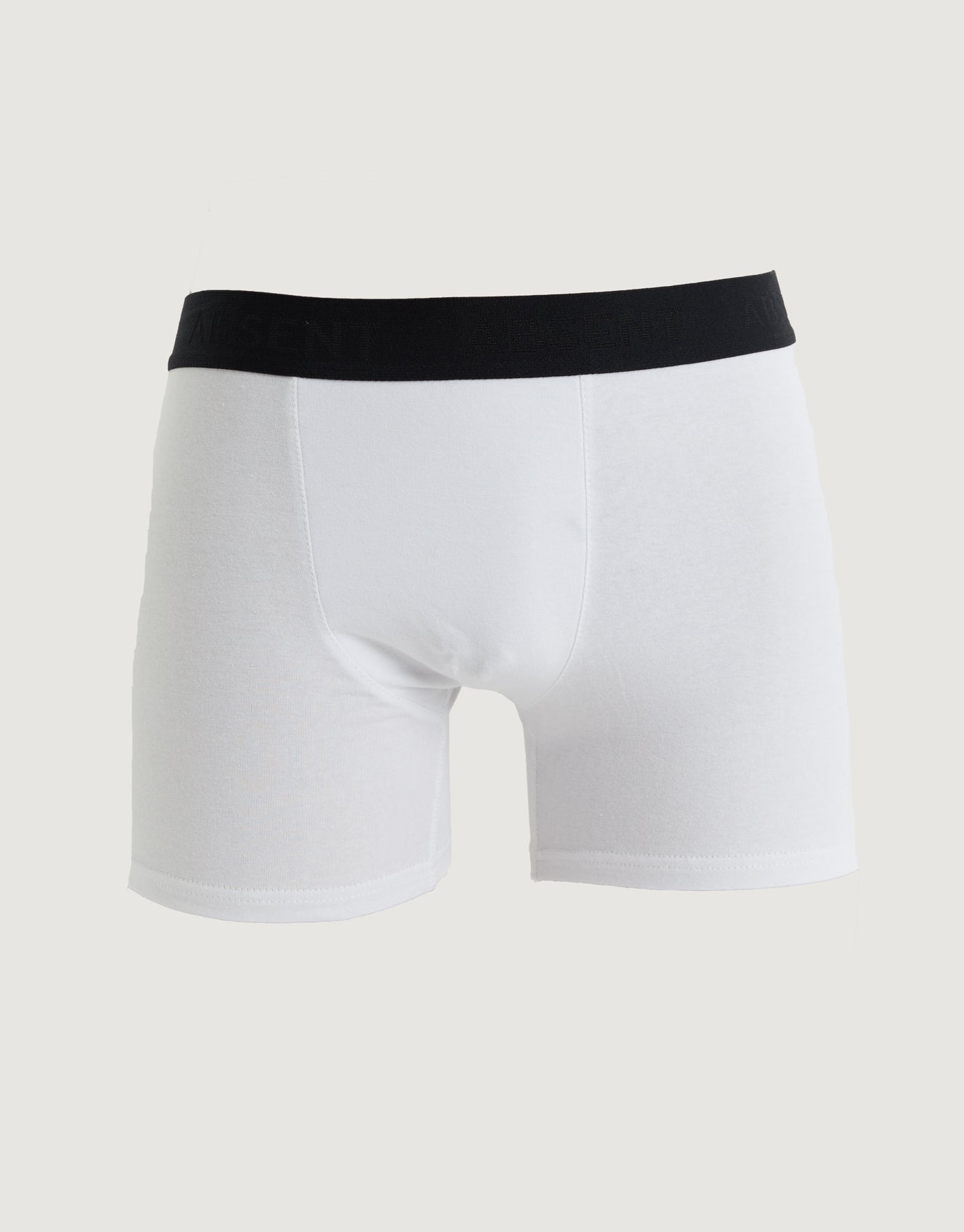 Plain Cotton Stretch Boxers in White