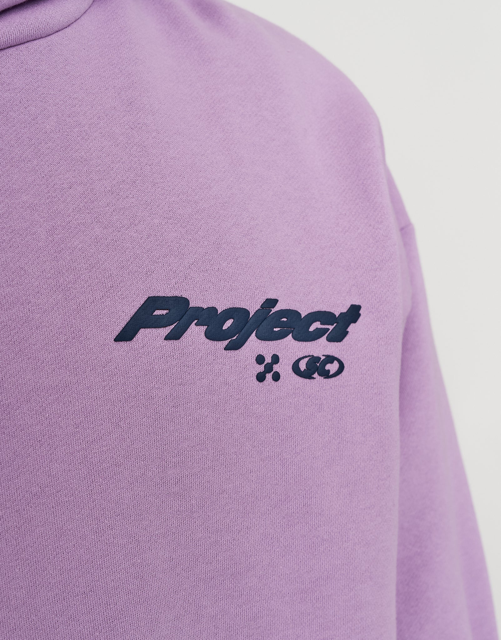 Project Oversized Cropped Hoodie in Neon Lilac | Hallensteins NZ
