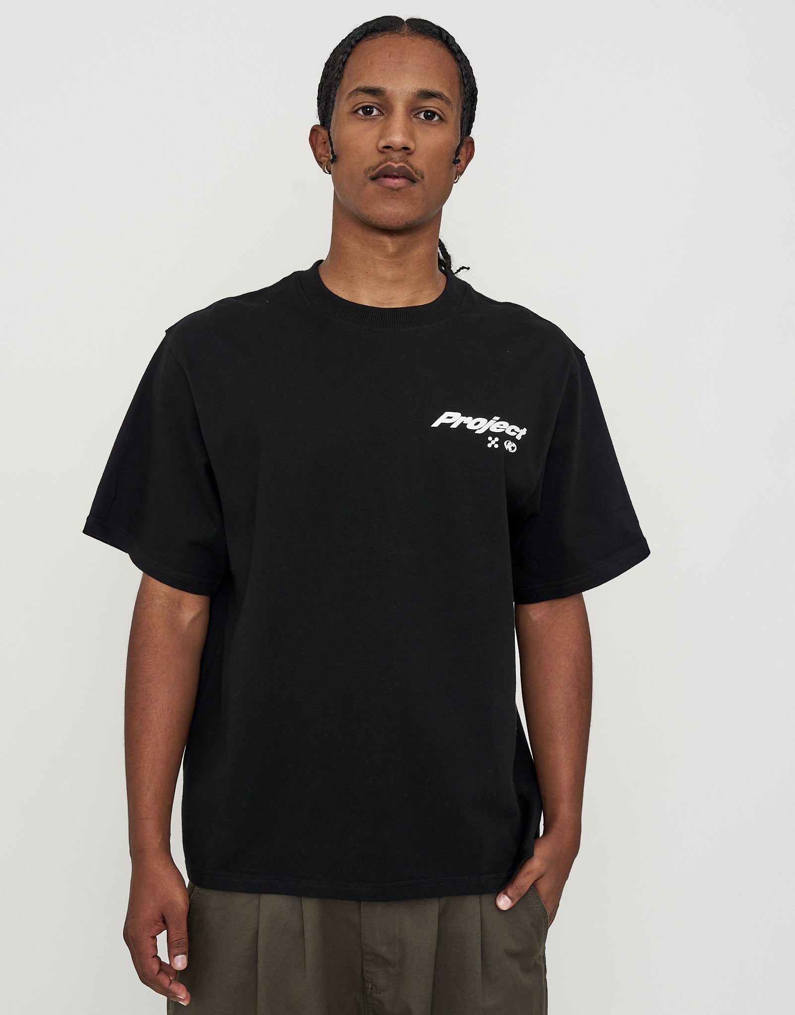 Project Relaxed Fit T Shirt in Black | Hallensteins NZ