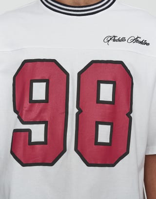 Public Archive Box Fit T Shirt in Blanc Detail2