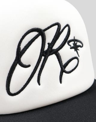 Redemption Trucker Cap in Black Detail