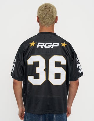 RGP Mesh Box Tee in Black Back