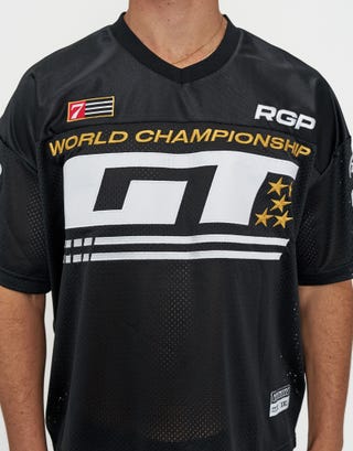 RGP Mesh Box Tee in Black Detail