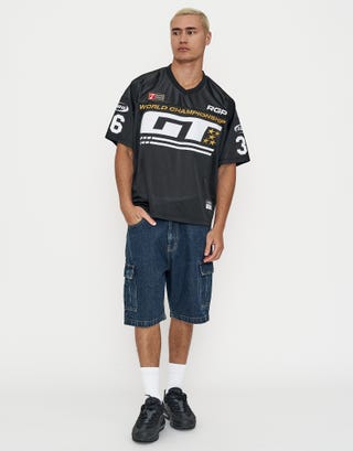 RGP Mesh Box Tee in Black Full