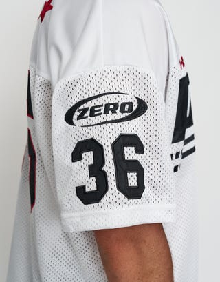 RGP Mesh Box Tee in Blanc Detail2