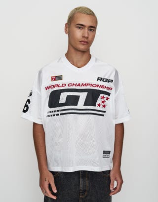 RGP Mesh Box Tee in Blanc Front