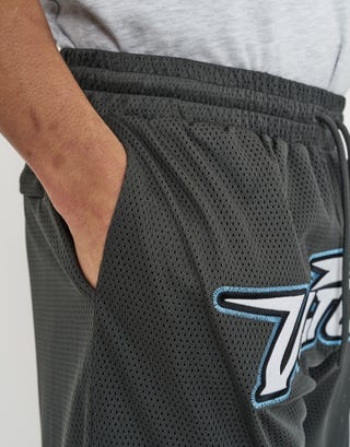 Vultures Basketball Short in Pewter Grey Detail2