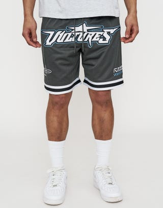 Vultures Basketball Short in Pewter Grey Front