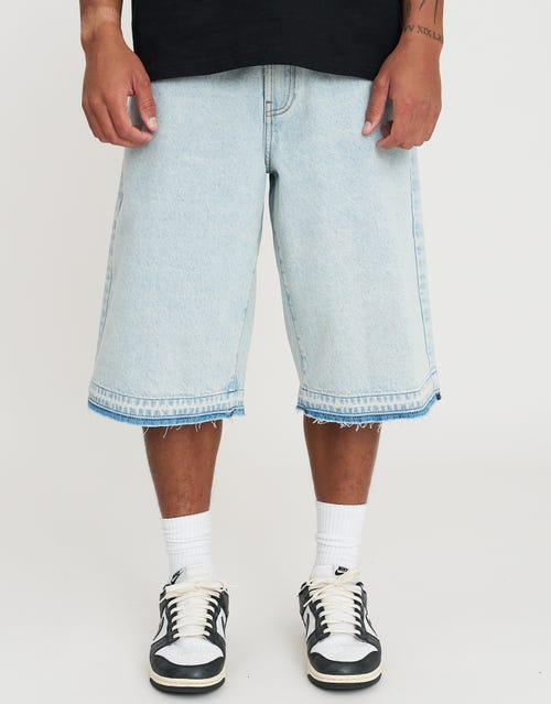 Raw Edge Denim Jort
