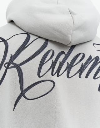 Redemption Oversized Hoodie in Moon Detail3