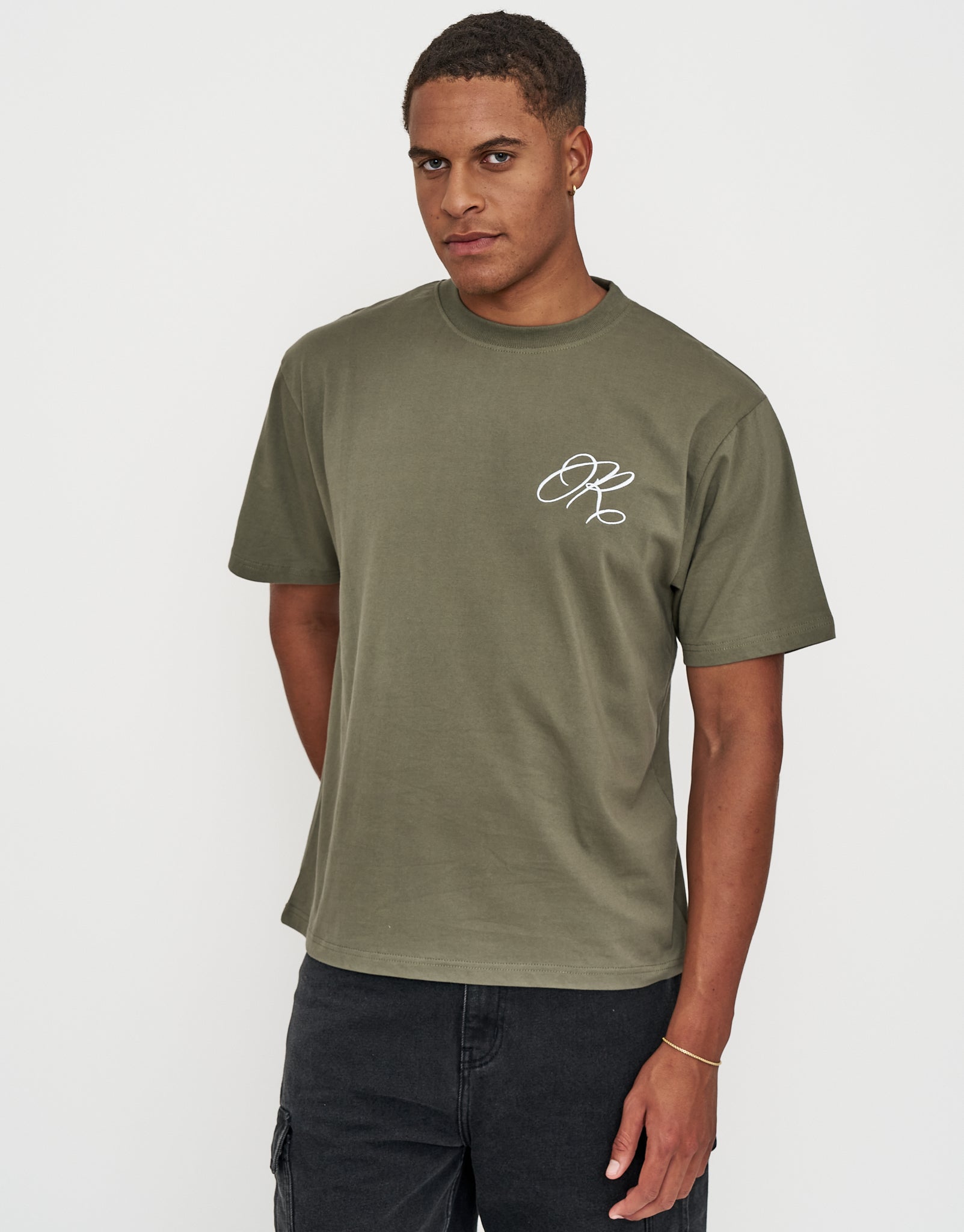 Redemption Relaxed Fit T Shirt in Cyprus Green | Hallensteins NZ