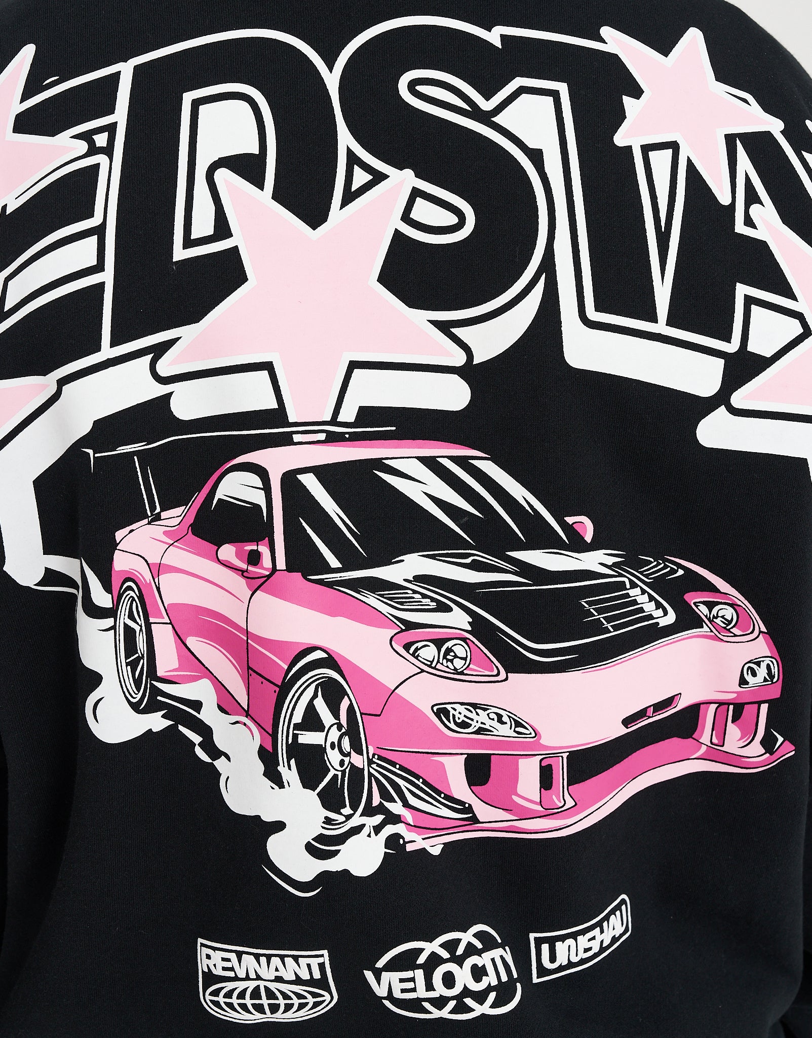 Redstar Racer Oversized Hoodie in Black | Hallensteins NZ
