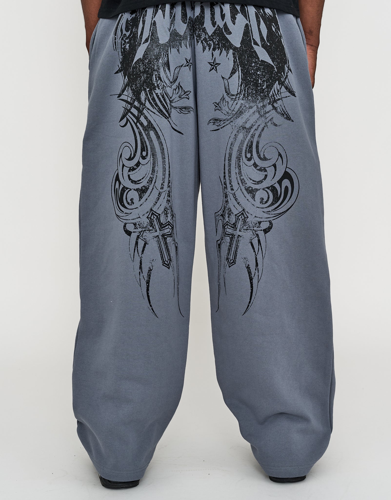 Redstar Wide Track Pants in Storm Grey | Hallensteins AU