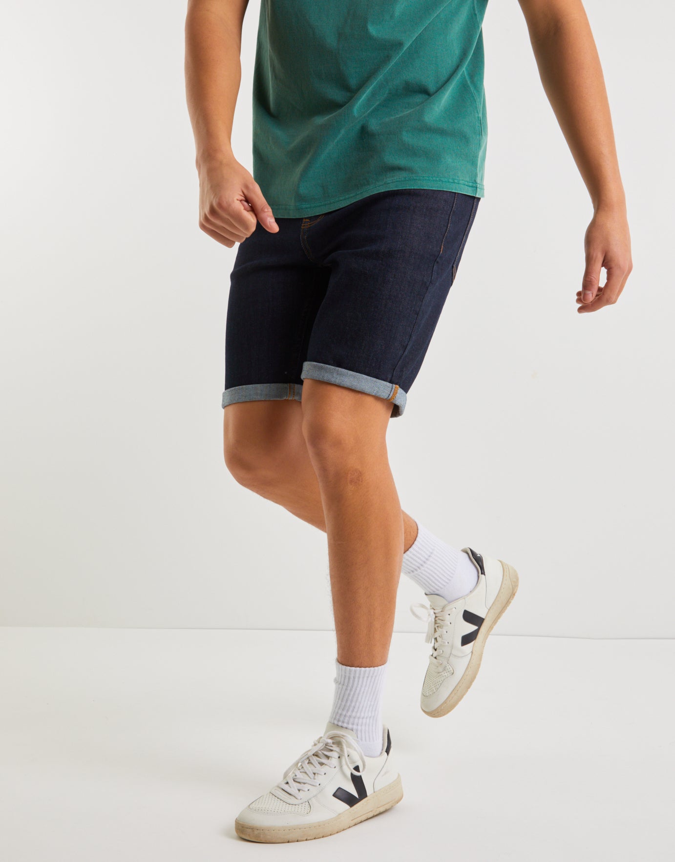 Slim fit Denim shorts - Denim blue - Men | H&M IN