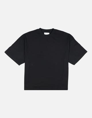 Vintage Box Fit T-Shirt in Solid Black Detail3