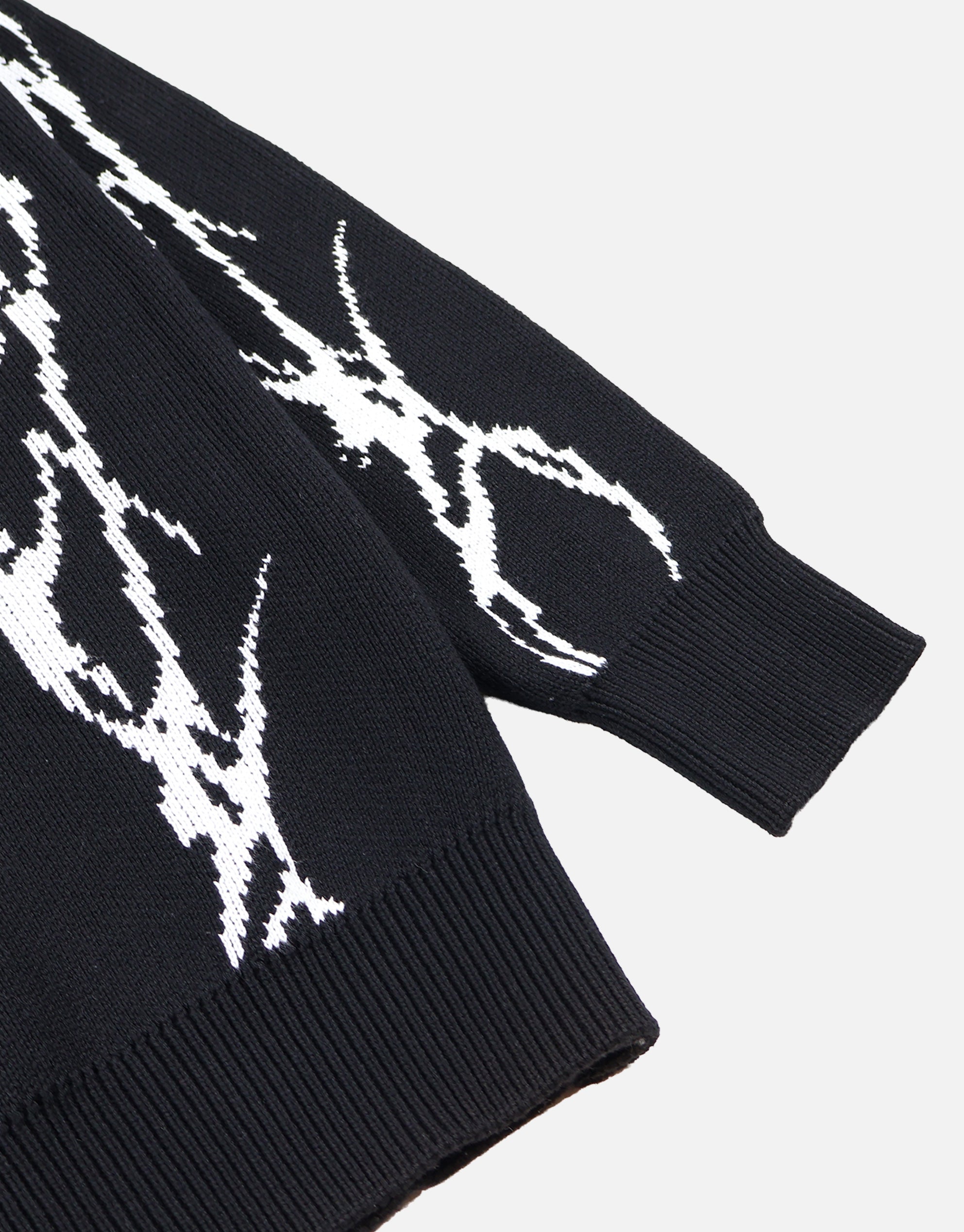 Sacred Relaxed Knit Jumper in Black | Hallensteins NZ