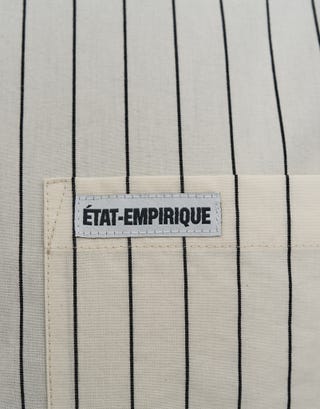 Salerno Striped Shirt in White Detail3