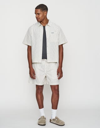 Salerno Striped Shirt in White Full