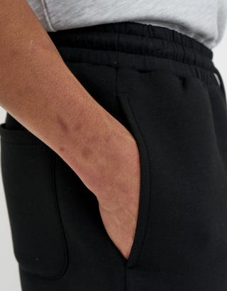 Scuba Track Shorts in Black Detail