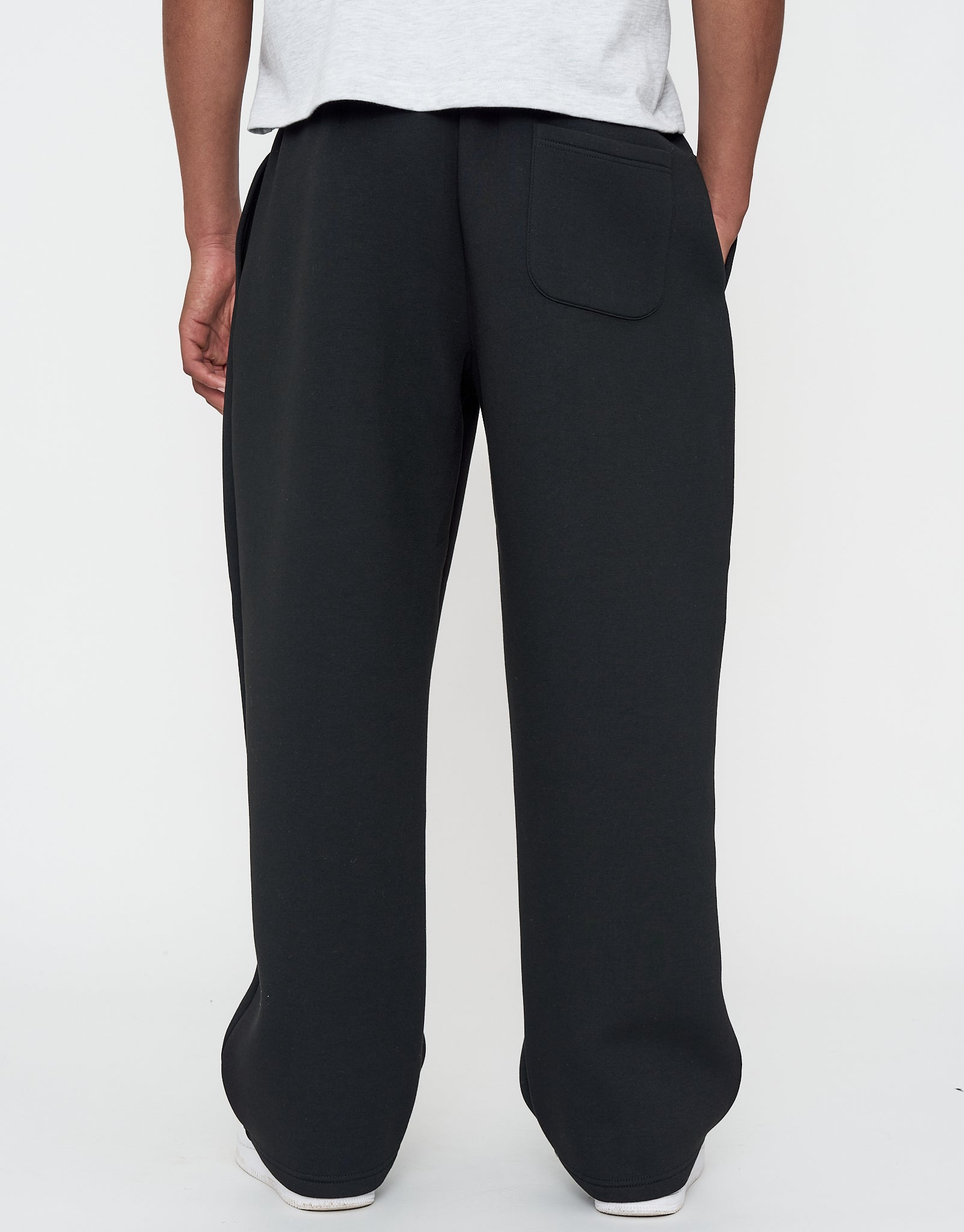 Scuba Wide Leg Track Pants in Black | Hallensteins NZ