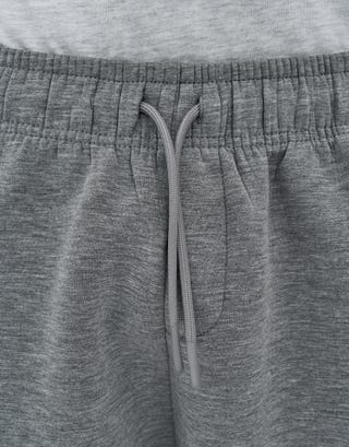 Scuba Wide Leg Track Pants in Grey Marl Detail2