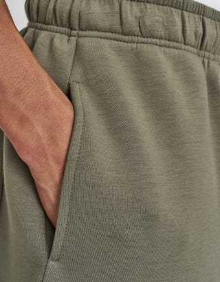 Scuba Wide Leg Track Pants in Moss Green Detail