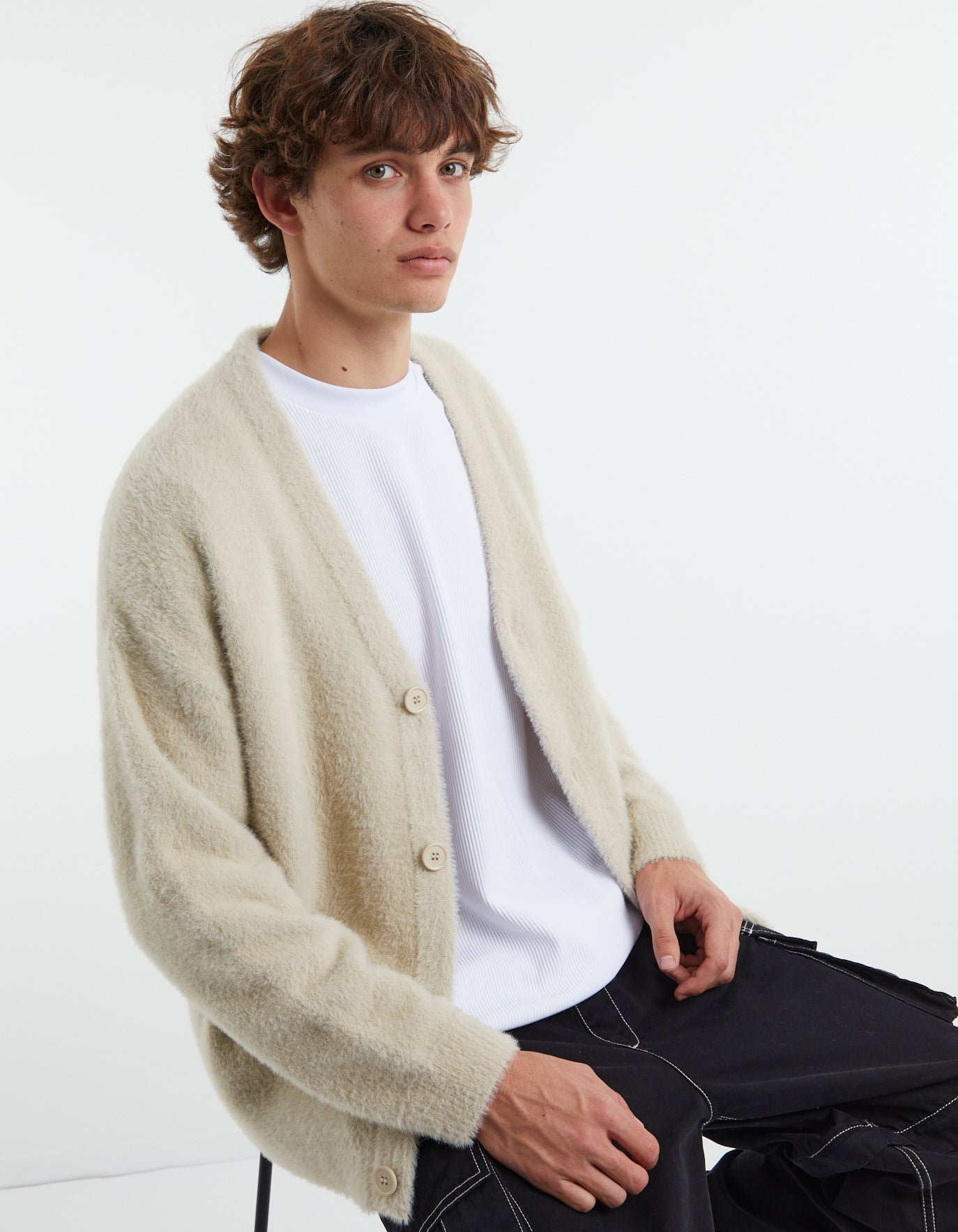 Shaggy Longline Cardigan