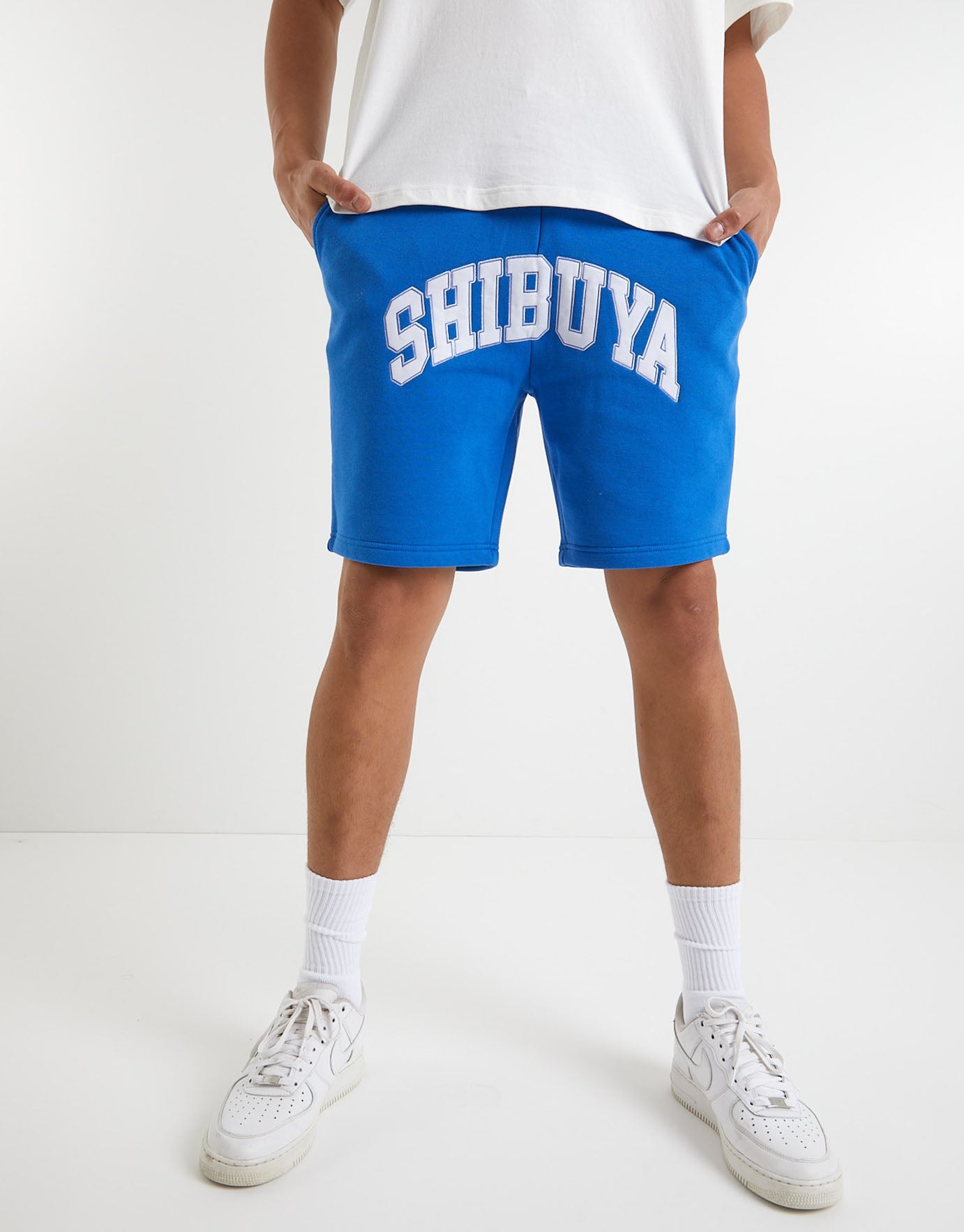 Shibuya Graphic Vintage Track Shorts in 
