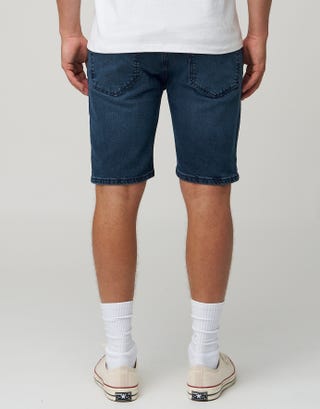 Slim Denim Shorts in Diesel Back